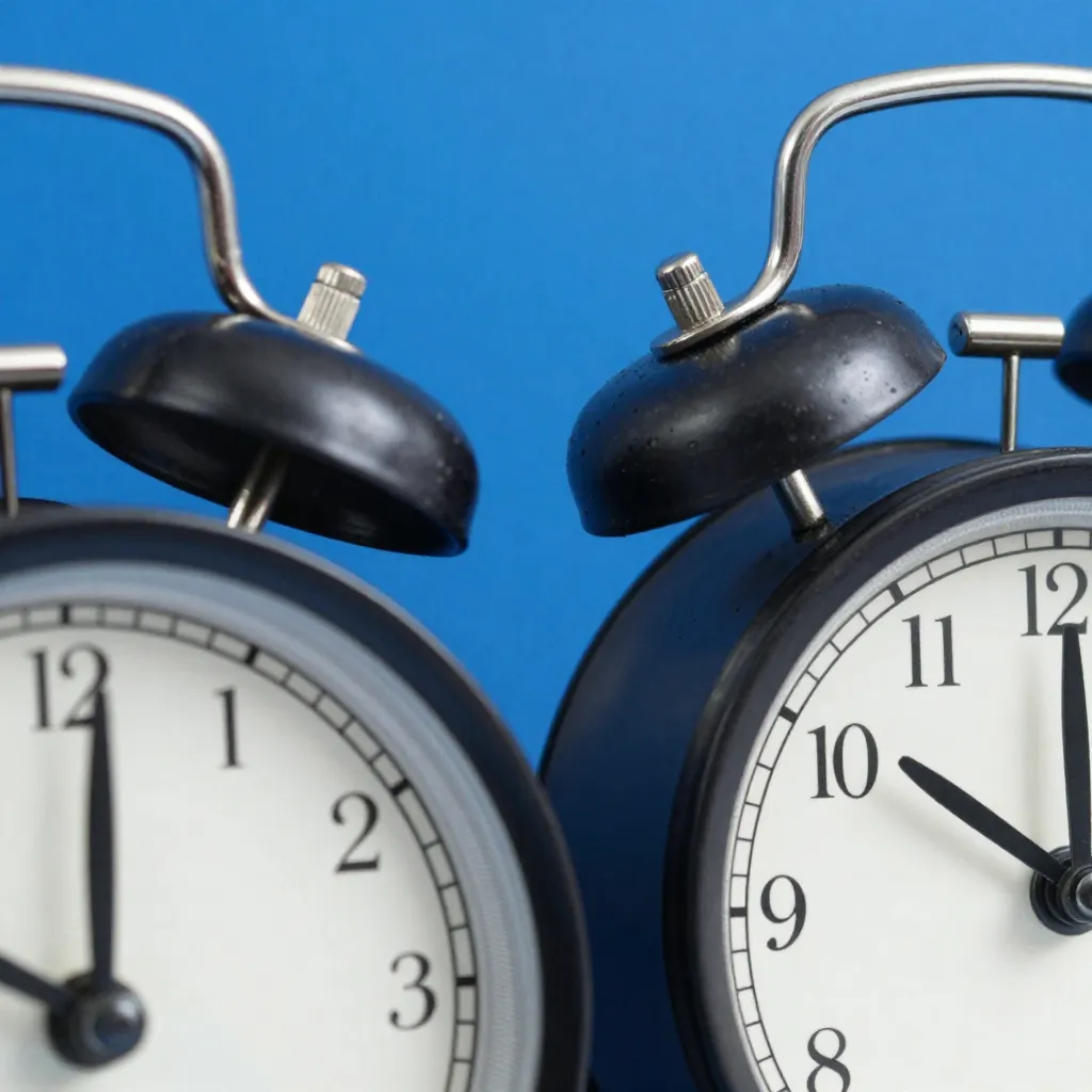 Kokoelma erilaisia analogisia kelloja